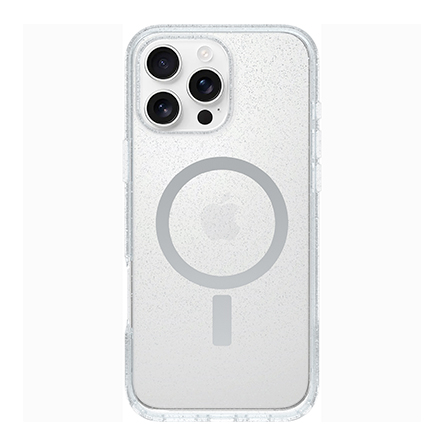 Cover OtterBox Symmetry Clear per iPhone 16 Pro Max compatibile MagSafe - Trasparente scintillante