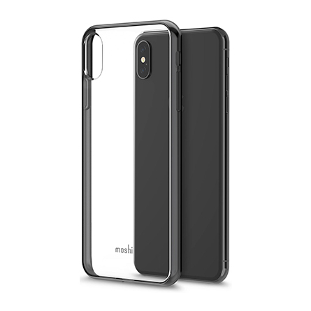 Custodia Moshi Vitros con bordi neri per iPhone XS Max