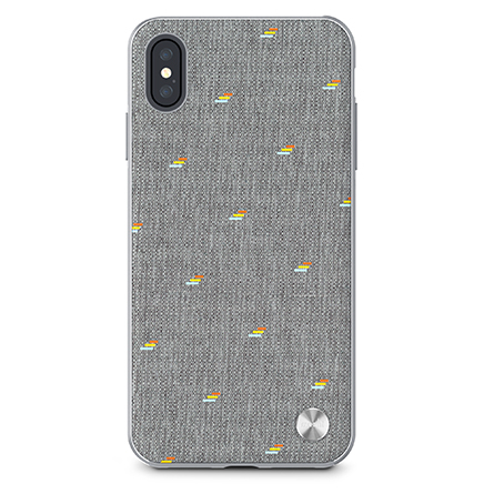 Custodia Vesta Slim di Moshi in tessuto per iPhone XS Max grigio