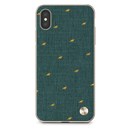 Custodia Vesta Slim di Moshi in tessuto per iPhone XS Max verde
