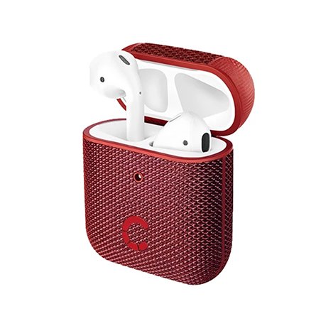 Custodia TekView di Cygnett per AirPods prima e seconda generazione rosso