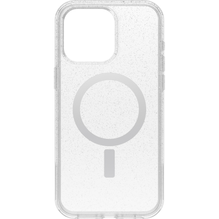 OtterBox Symmetry Clear compatibile MagSafe per iPhone 15 Pro Max - Trasparente con glitter