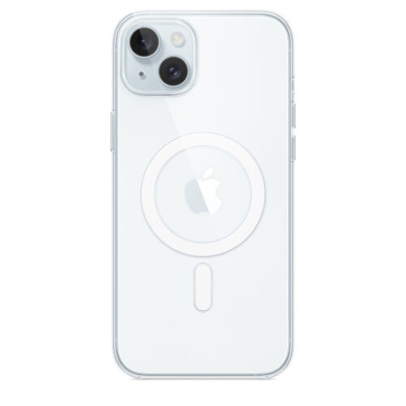 Custodia MagSafe trasparente per iPhone 15 Plus