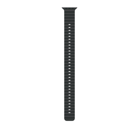 Estensione per cinturino Apple Ocean per Apple Watch Ultra 49mm in titanio naturale - Nero