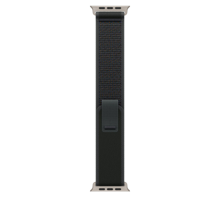 Cinturino Apple Trail Loop per Apple Watch Ultra 49mm in titanio naturale - M/L - Nero