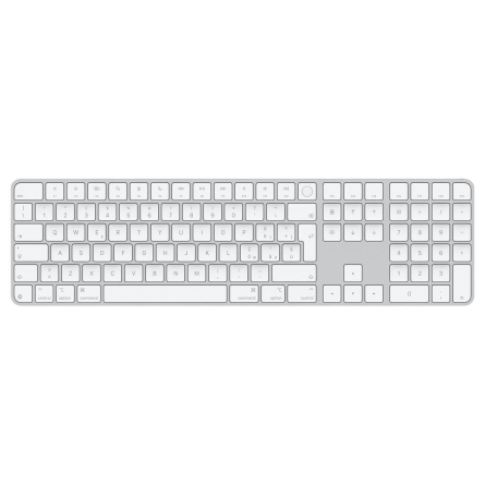 Magic Keyboard con Touch ID e tastierino numerico per Mac con chip Apple - Italiano - Tasti bianchi (USB-C)