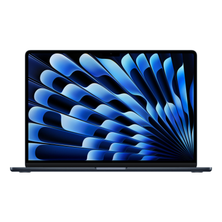 MacBook Air 15" Chip Apple M4 / CPU 10-core / GPU 10-core / 16GB Memoria Unificata / SSD 256GB - Mezzanotte
