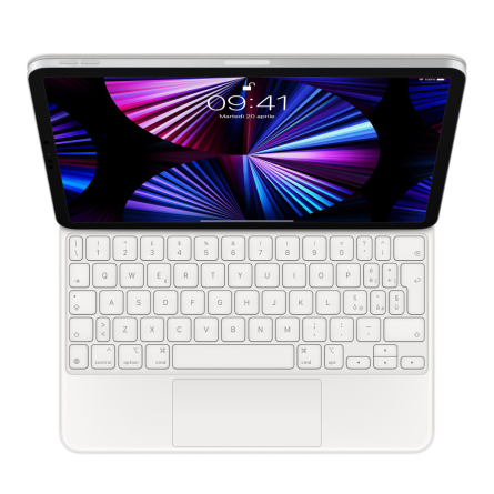 Magic Keyboard per iPad Pro 11" (1a/2a/3a/4a gen.) e iPad Air (4a/5a gen.) bianco - Usato - Grado B