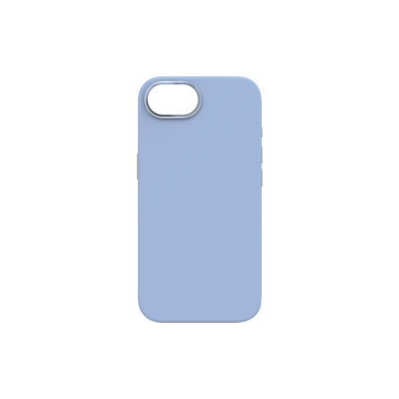 Cover in silicone compatibile MagSafe di Tunit per iPhone 16e - Azzurro polvere
