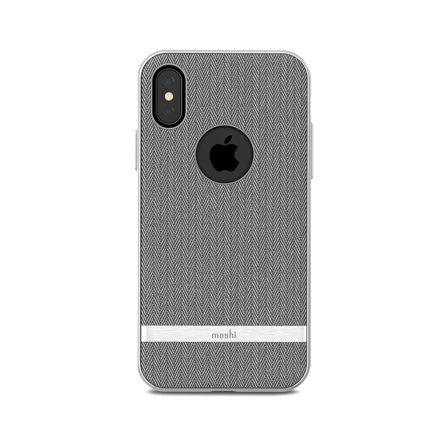 Custodia Vesta di Moshi in tessuto per iPhone X/XS grigio