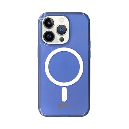Custodia Tunit Color Crystal compatibile MagSafe per iPhone 14 Pro - Blu