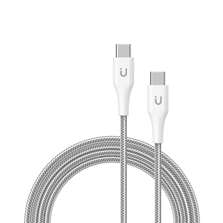Cavo di ricarica e trasferimento da USB-C a USB-C 240W 2 metri - Titanio bianco