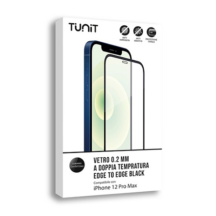 Vetrino edge to edge a doppia tempratura per iPhone 12 Pro Max