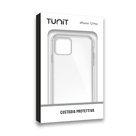 Cover trasparente antigraffio per iPhone 12 e 12 Pro
