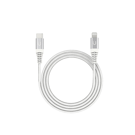 Tunit − Cavo ultraresistente in nylon intrecciato da Lightning a USB-C - 1 metro