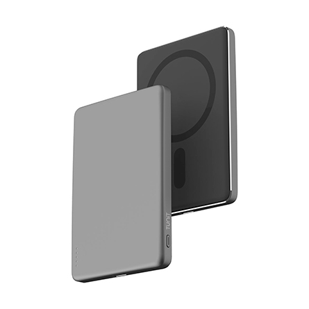Tunit Ultraslim Powerbank 5000mAh grigio siderale