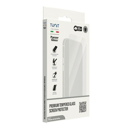 Vetrino trasparente Tunit SAFE. by PanzerGlass per iPhone 14/13/13 Pro